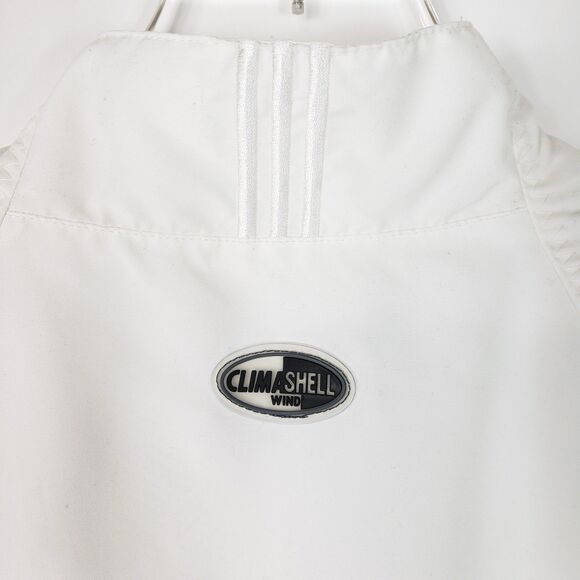Adidas Women’s vest M white Climashell Wind Running full zip Pickleball Walking - Picture 7 of 12